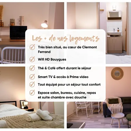 Le Jaude, T2 Rénové Centre I Wifi Confort Et Cosy Clermont-Ferrand